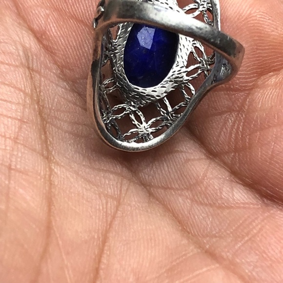 Lapis Lazuli sterling silver ring - Picture 4 of 7